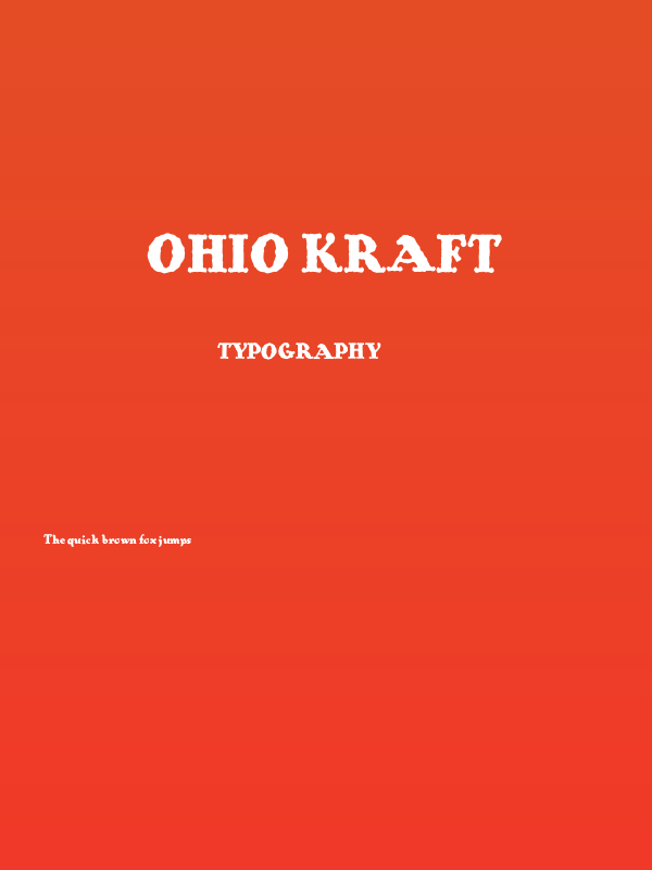 Ohio Kraft Poster