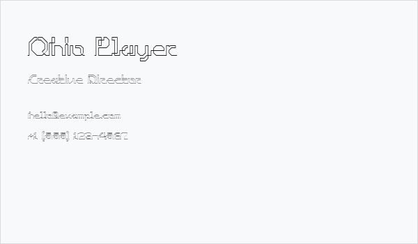 Ohio Player Business Card