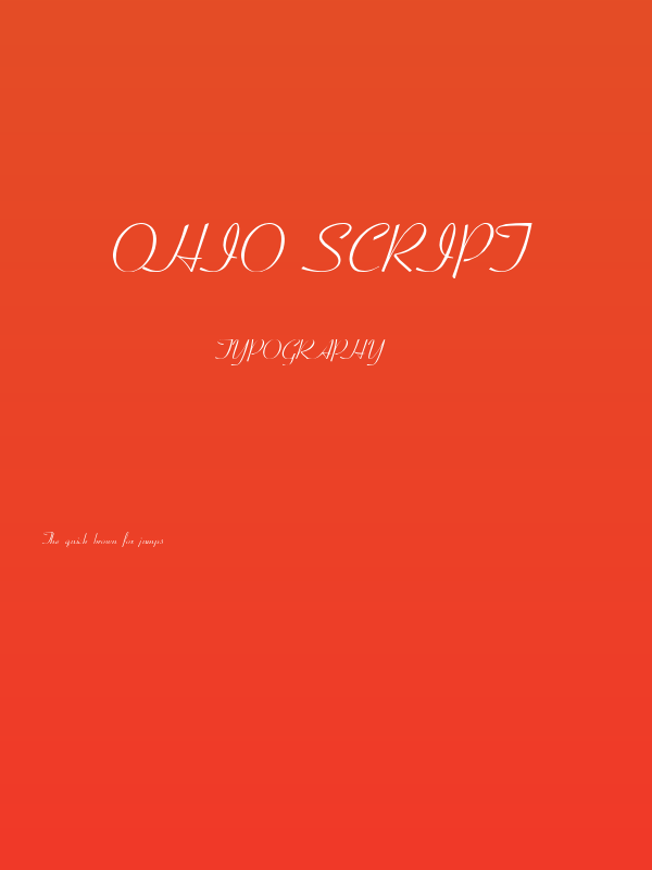 Ohio Script Poster