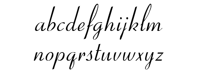 Ohio Script Font LOWERCASE