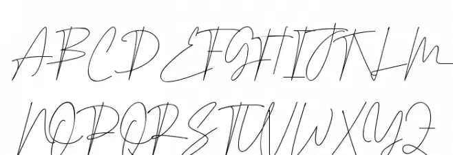 Ohio Signature Demo Script Font UPPERCASE