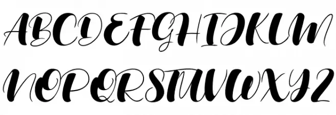 Ohio Schriftart Groß