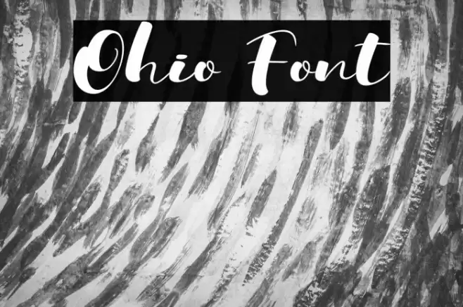 Ohio Font examples