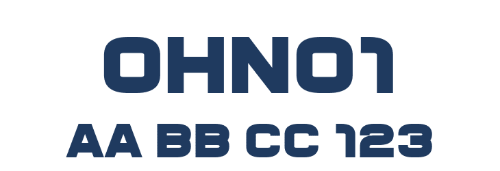 Ohno1 Font Preview