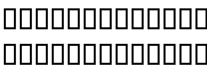 Ohod II Font LOWERCASE