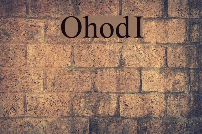 Ohod I Font examples