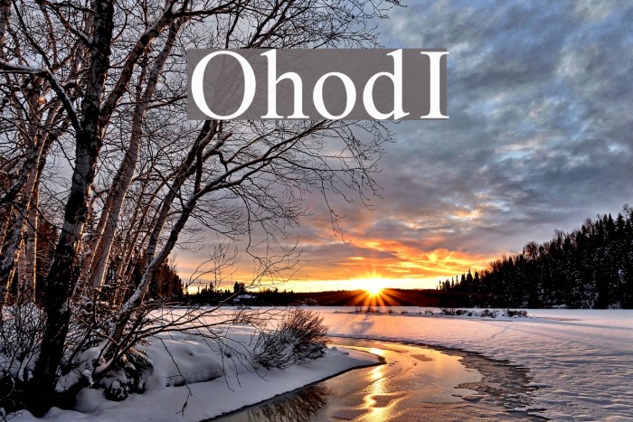 Ohod I Font examples