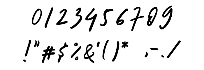 oh beauty Font OTHER CHARS