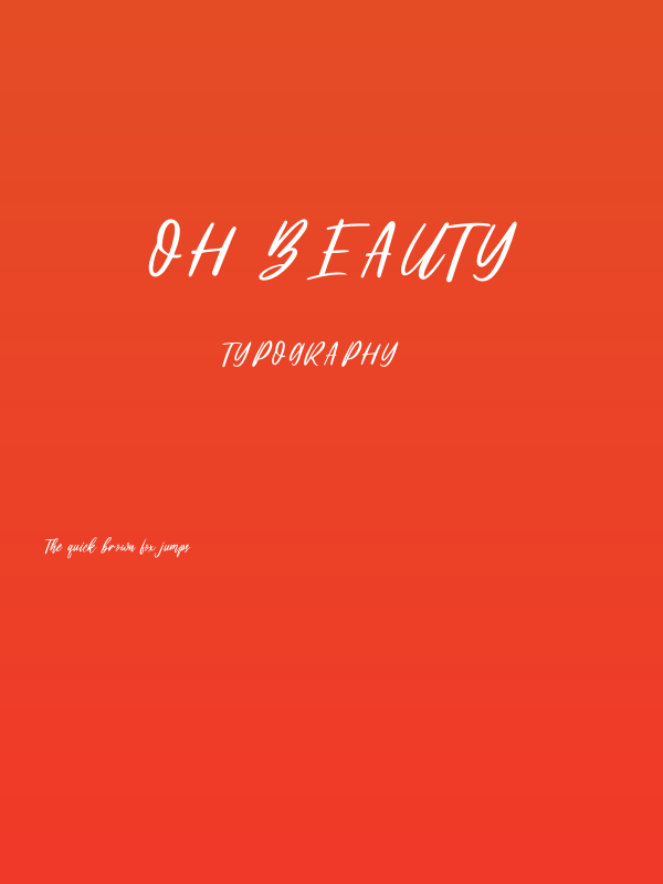 oh beauty Poster