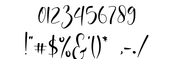 oh beloved Font OTHER CHARS