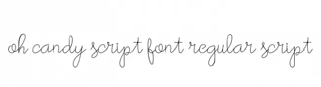 oh candy script font regular script  Fuentes Gratis Descargar