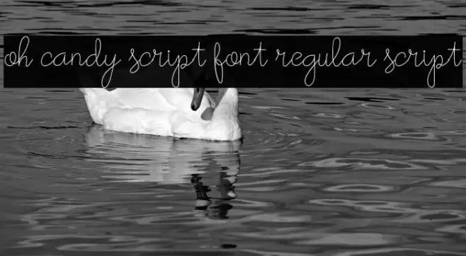 oh candy script font regular script Font examples