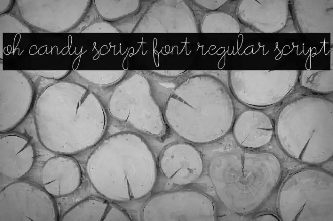 oh candy script font regular script Font examples