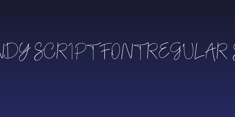 oh candy script font regular script Social Header