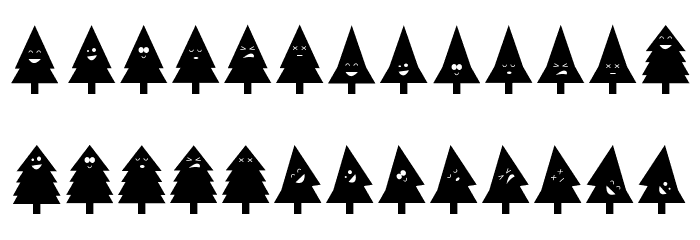 oh christmas ding Font LOWERCASE