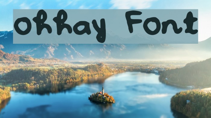 ohhay Font examples