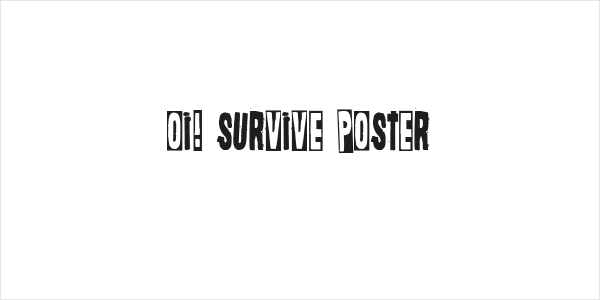 Oi! Survive Poster Logo