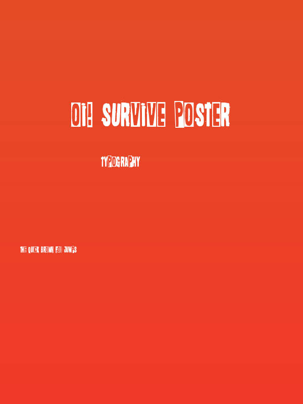 Oi! Survive Poster Poster