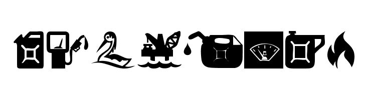 Oil Icons  لخطوط تنزيل