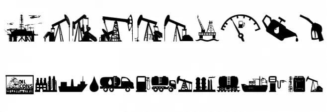 Oil Icons Font OTHER CHARS