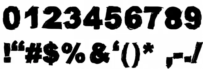 Oil Makes You Run [Faster] Font OTHER CHARS