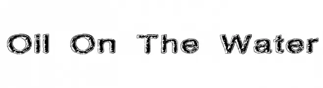 Oil On The Water  Frei Schriftart Herunterladen