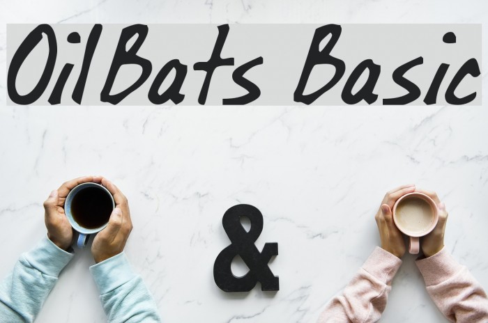 OilBats Basic Schriftart examples