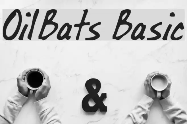 OilBats Basic خط examples