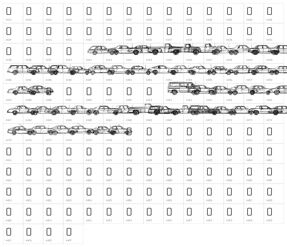 OilCrisisA-Regular Character Map