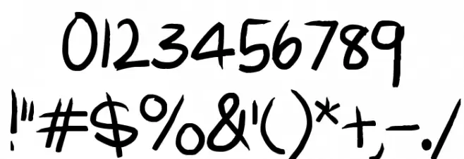 Oilpainter Font OTHER CHARS