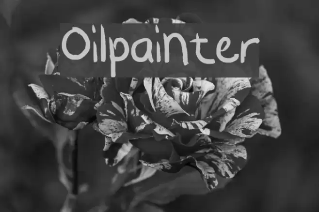 Oilpainter Font examples