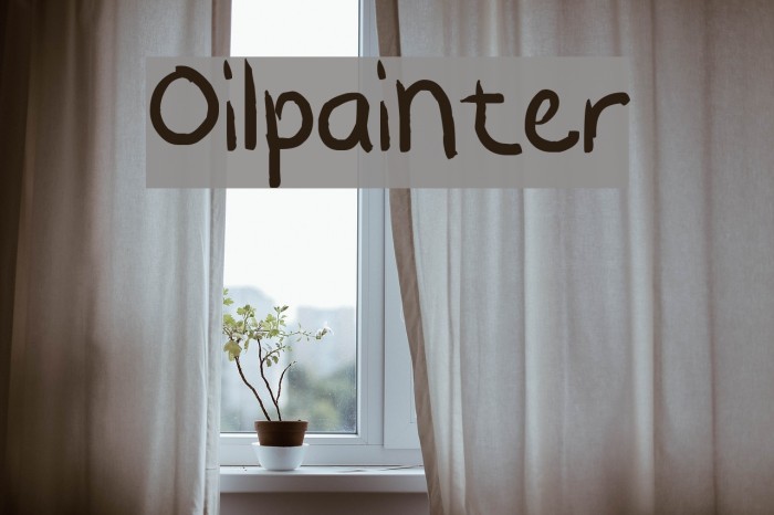 Oilpainter Font examples