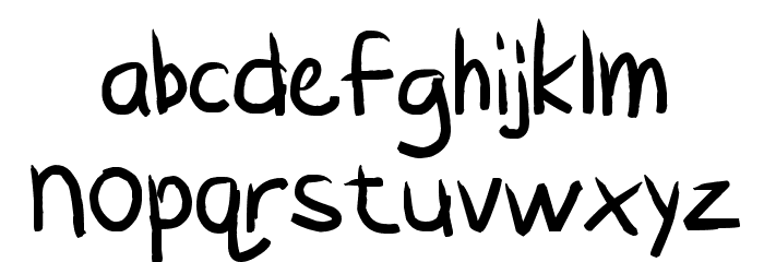 Oilpainter Font LOWERCASE