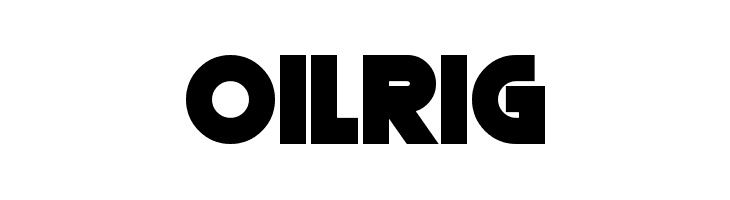 Oilrig  フリーフォントのダウンロード