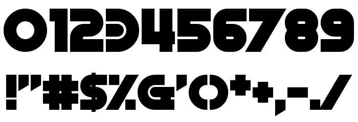 Oilrig Font OTHER CHARS