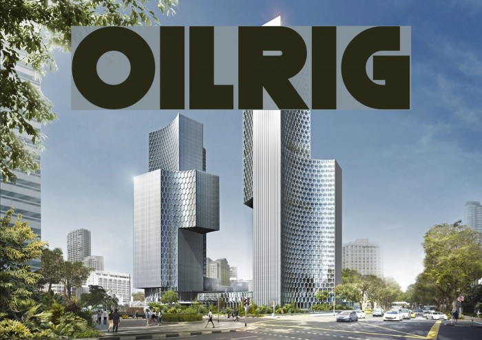 Oilrig Font examples