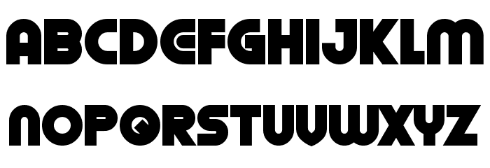 Oilrig Font LOWERCASE