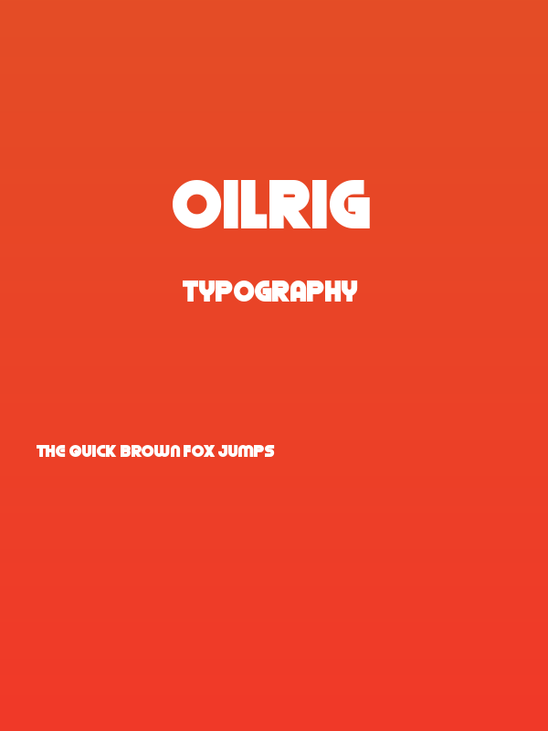 Oilrig Poster