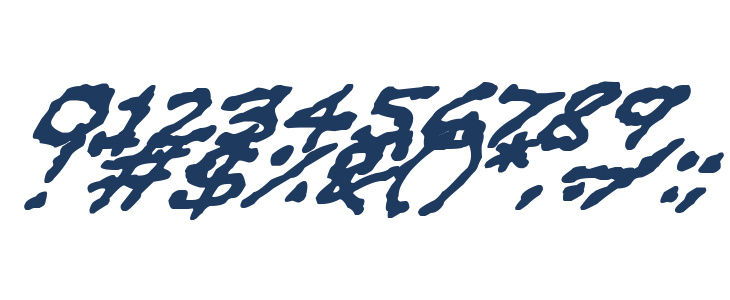 Oilslick Italic Other Characters