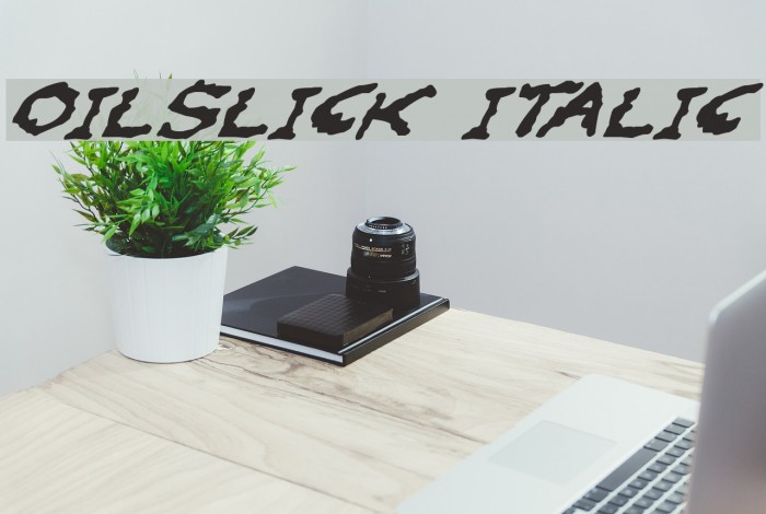Oilslick Italic Example 2