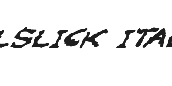 Oilslick Italic Logo