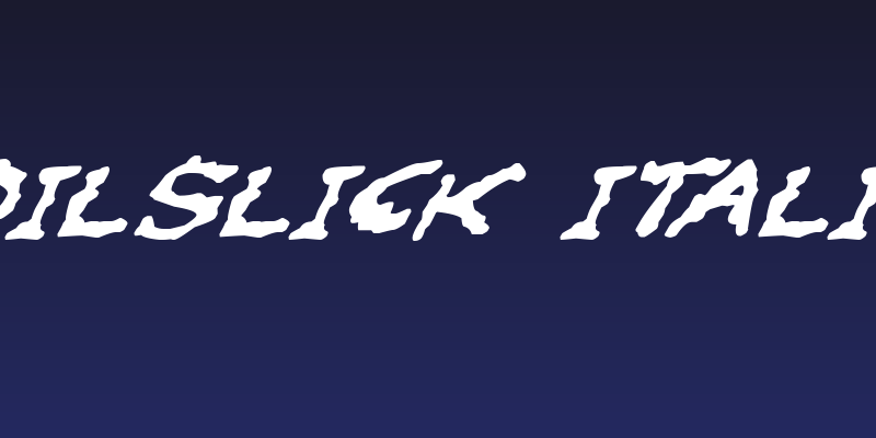 Oilslick Italic Social Header