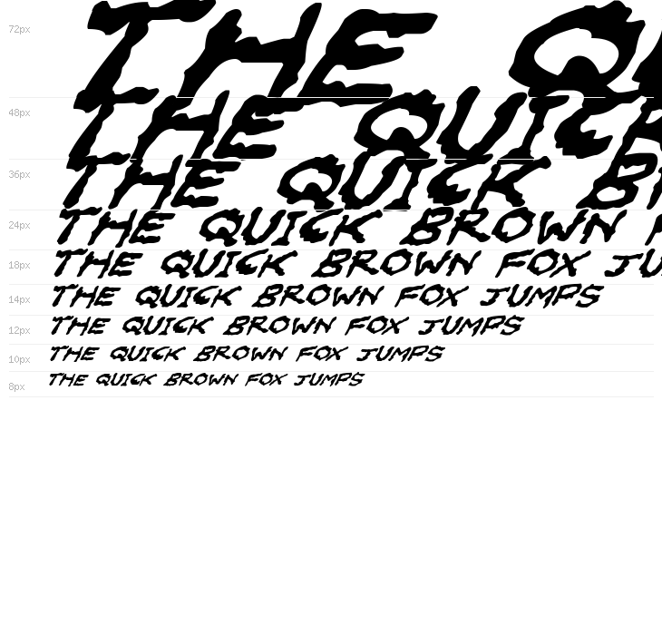 Oilslick Italic Waterfall