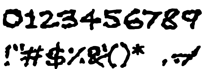 Oilslick Font OTHER CHARS