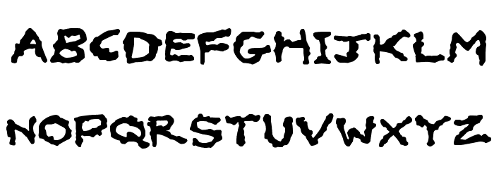 Oilslick Font LOWERCASE