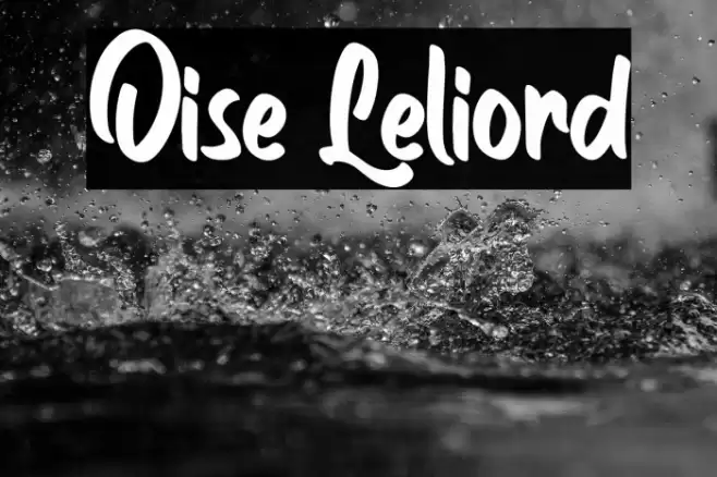 Oise Leliord Font examples