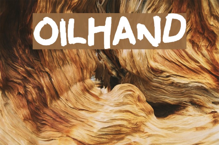 oilhand Font examples