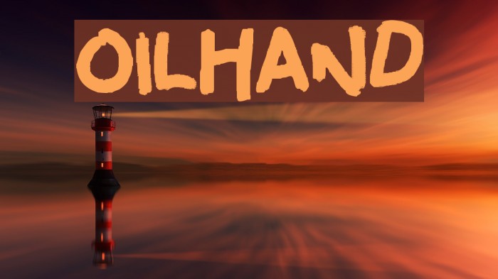 oilhand Font examples