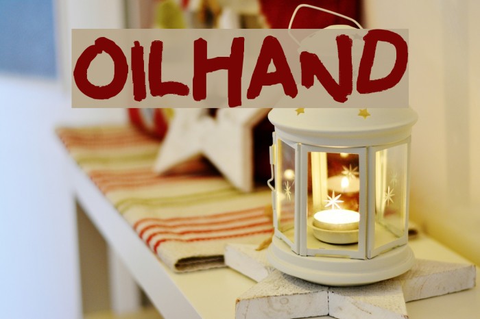 oilhand Font examples