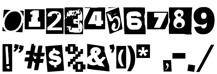 oi!oi!oi! party Font OTHER CHARS